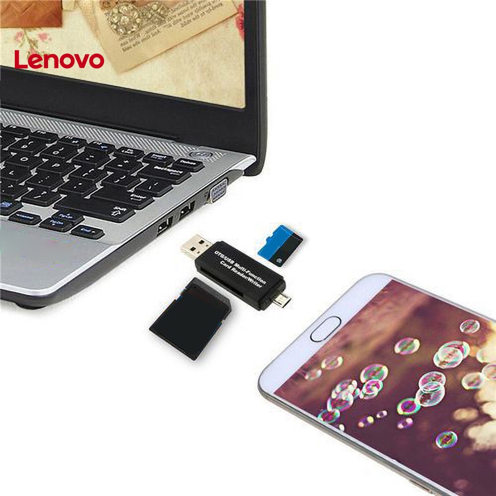 Đầu Đọc Thẻ Nhớ USB OTG Tốc Độ Cao Cho Máy Tính / Điện Thoại