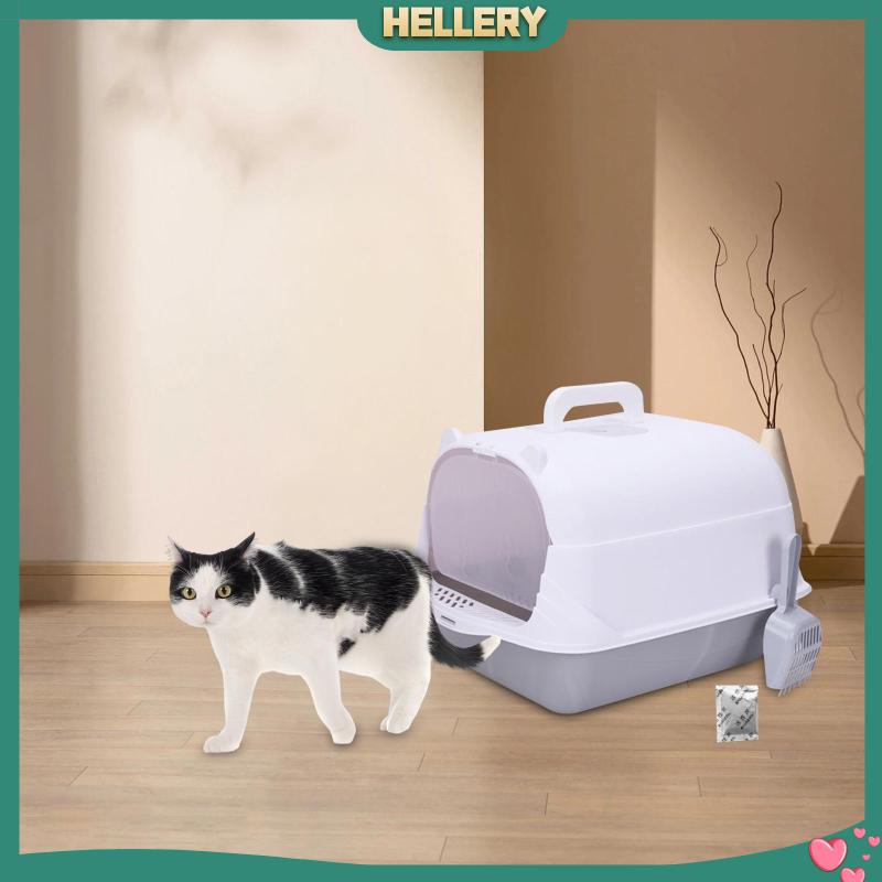 Hộp Nuôi Mèo Có Mũ Trùm Đầu Chống Văng Tiện Lợi