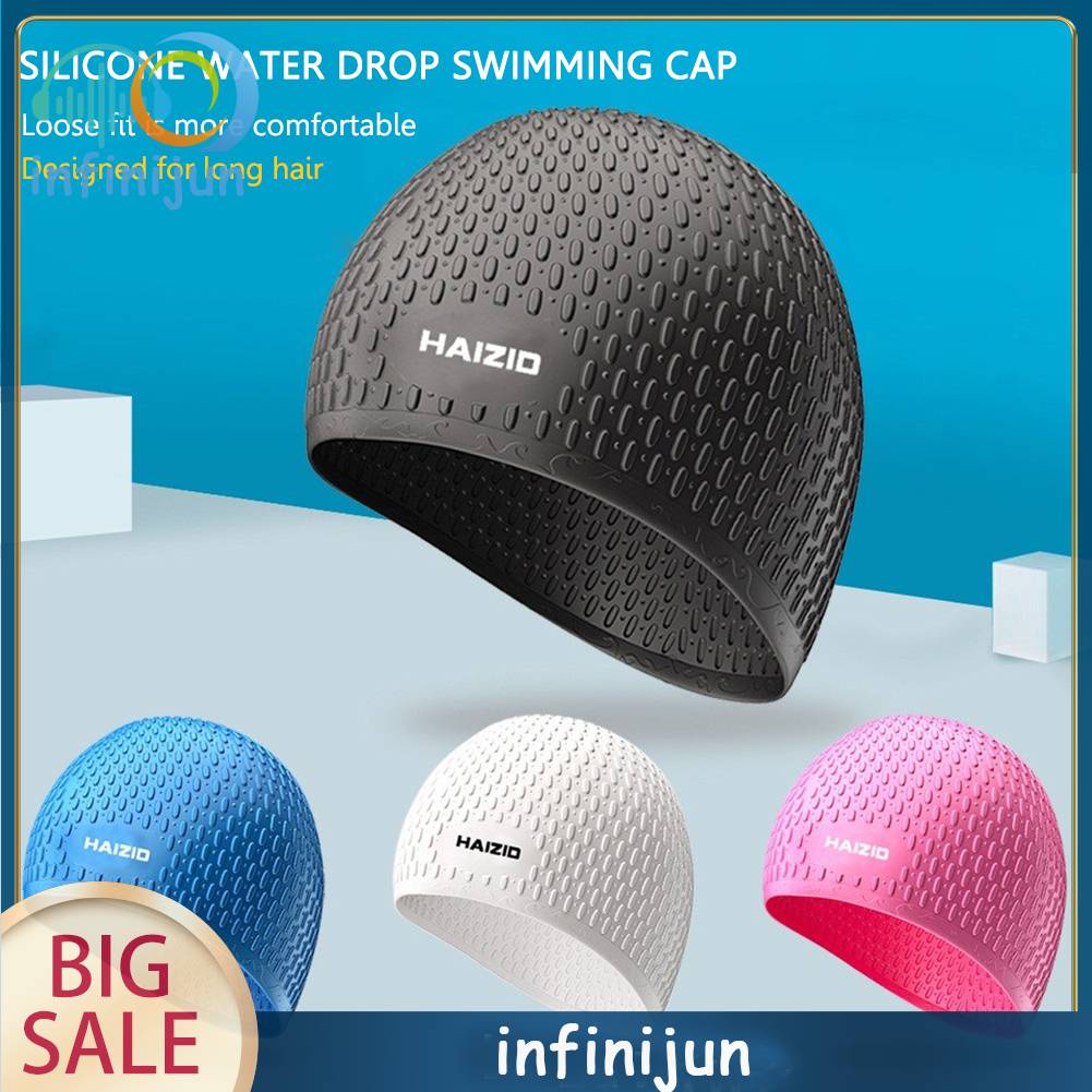 Mũ Bơi Bảo Vệ Tai Chống Thấm Nước Bằng Silicone Cho Nam Và Nữ