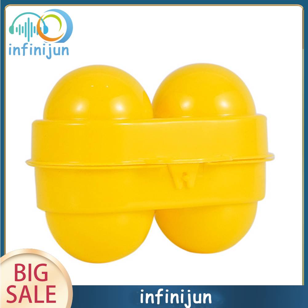 Hộp Đựng Trứng 2 Ngăn Màu Vàng Tiện Dụng Mang Theo Du Lịch Cắm Trại