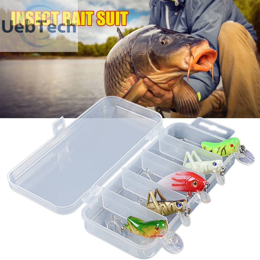 Set 5 Mồi Câu Cá Giả Bằng Nhựa Cứng