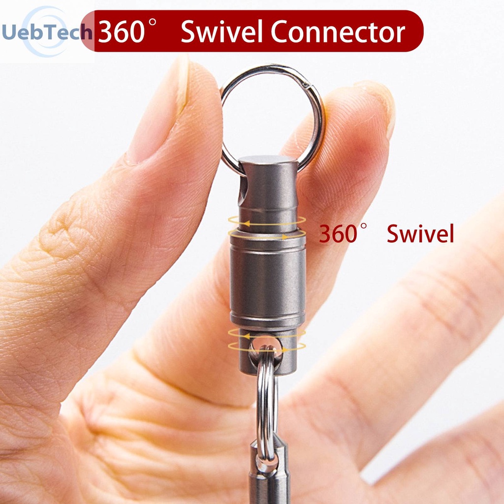Móc Khóa Xe Hơi Bằng Hợp Kim Titan Hai Chiều Siêu Nhẹ