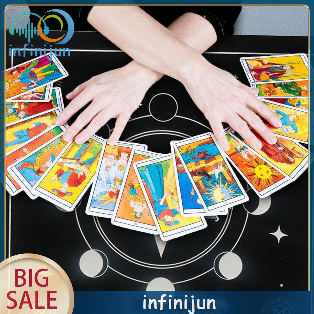 Khăn Trải Bàn Bói Tarot Hình Ngôi Sao Năm Cánh 49x49cm