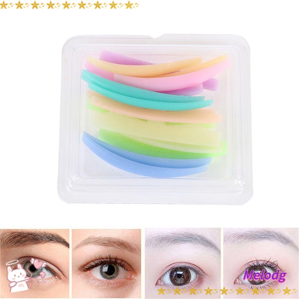 MELODG Set 8 Cặp Mi Giả 3D Màu Đen Có Thể Tái Sử Dụng