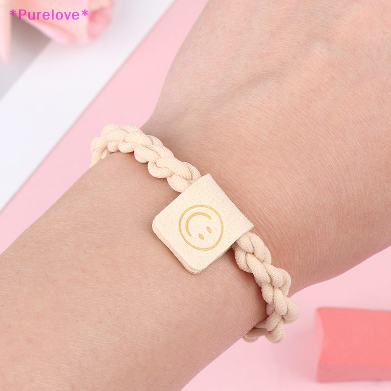 Set 5 Dây Buộc Tóc Cao Su Co Giãn Phong Cách Hàn Quốc Cho Nữ Mới