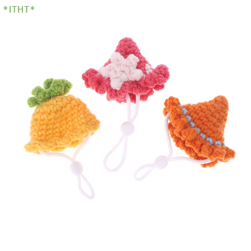 1 Mô Hình Mũ Len Mini Hình Động Vật Hoạt Hình Tỉ Lệ 1: 12 Trang Trí Nhà Búp Bê / Chuột Hamster Mới