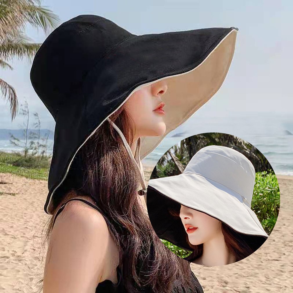 =Christmas=Sun Hat Women Wide Brim UPF 50+Anti-UV Protection Hiking Fisherman Cap