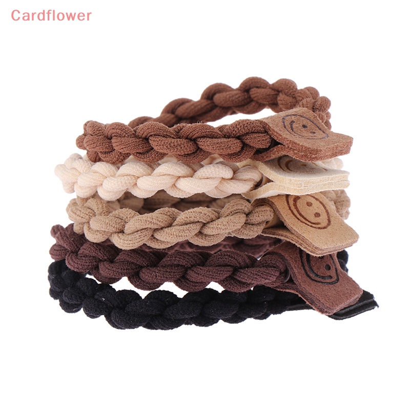 Bộ 5 Dây Buộc Tóc Cao Su Co Giãn Phong Cách Hàn Quốc Cho Nữ