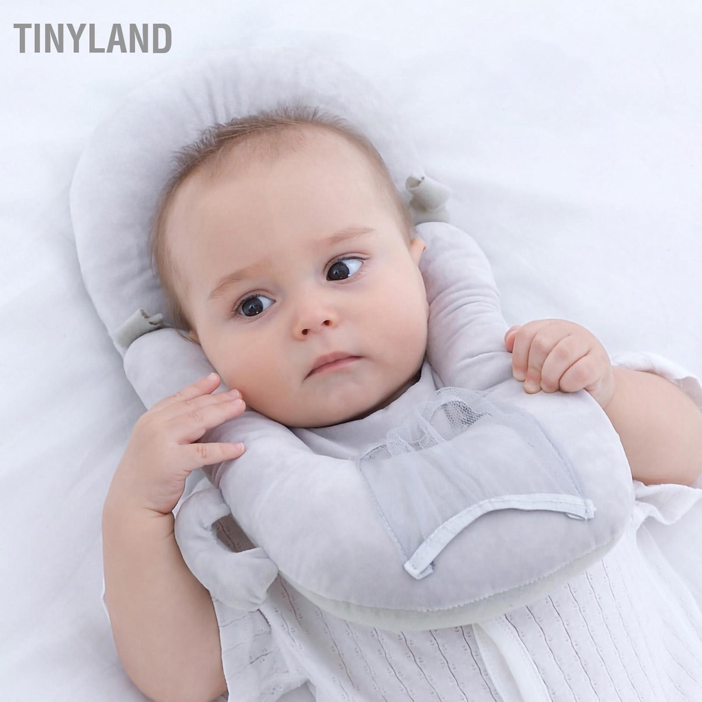 TinyLand Gối Cho Bé Sơ Sinh Cotton Thoáng Khí Đa Năng Có Thể Điều Chỉnh Giá Đỡ Bình Sữa Trẻ Mới Biết Đi cmman