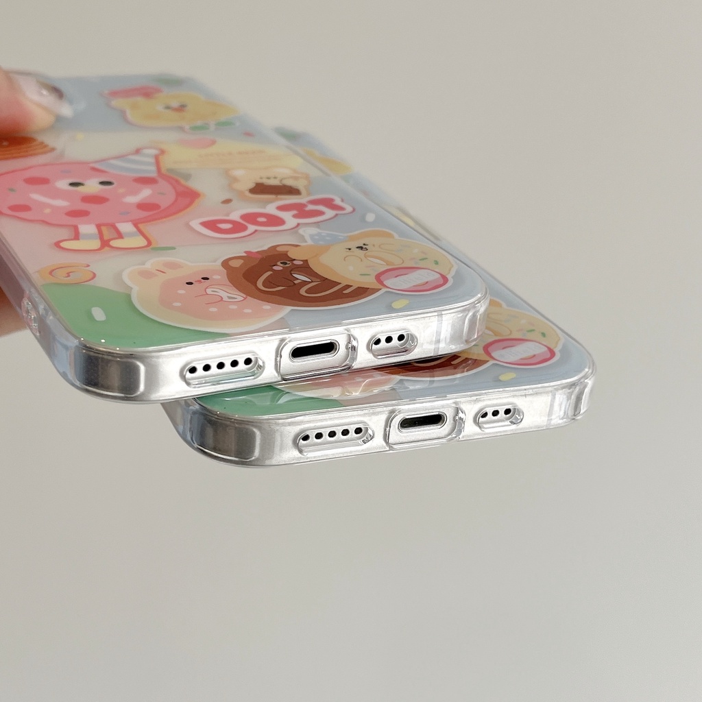 Ốp Điện Thoại IMD Hai Mặt Chống Sốc Kèm Dây Đeo Cho IPhone 14 13 12 11 Pro Max