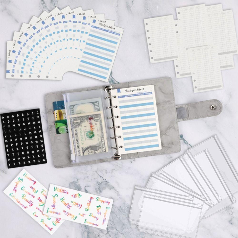 Túi Da PU Đựng Tài Liệu / Tiền Tiết Kiệm Hàng Ngày Tiện Dụng BERNARDO Budget Ring Binder A7