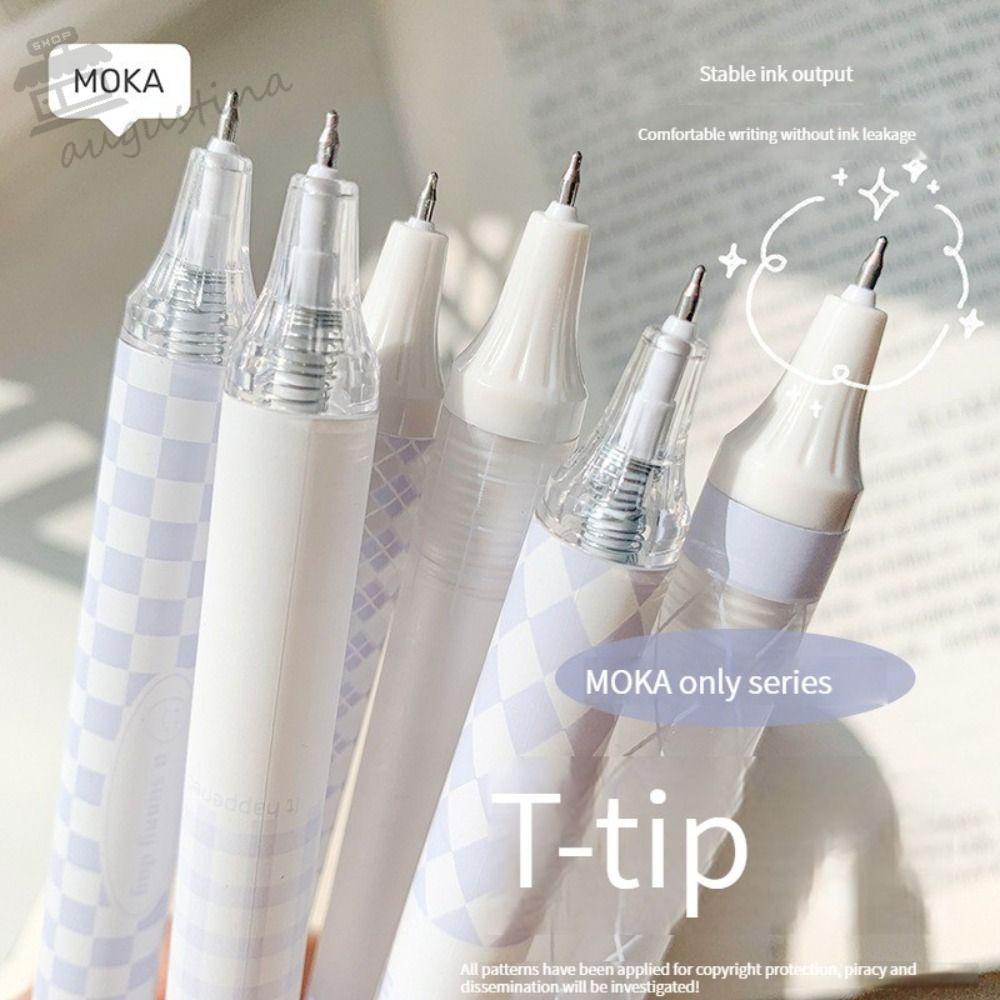 AUGUSTINA Set 6 Bút Bi Mực Đen Siêu Bền Cho Học Sinh