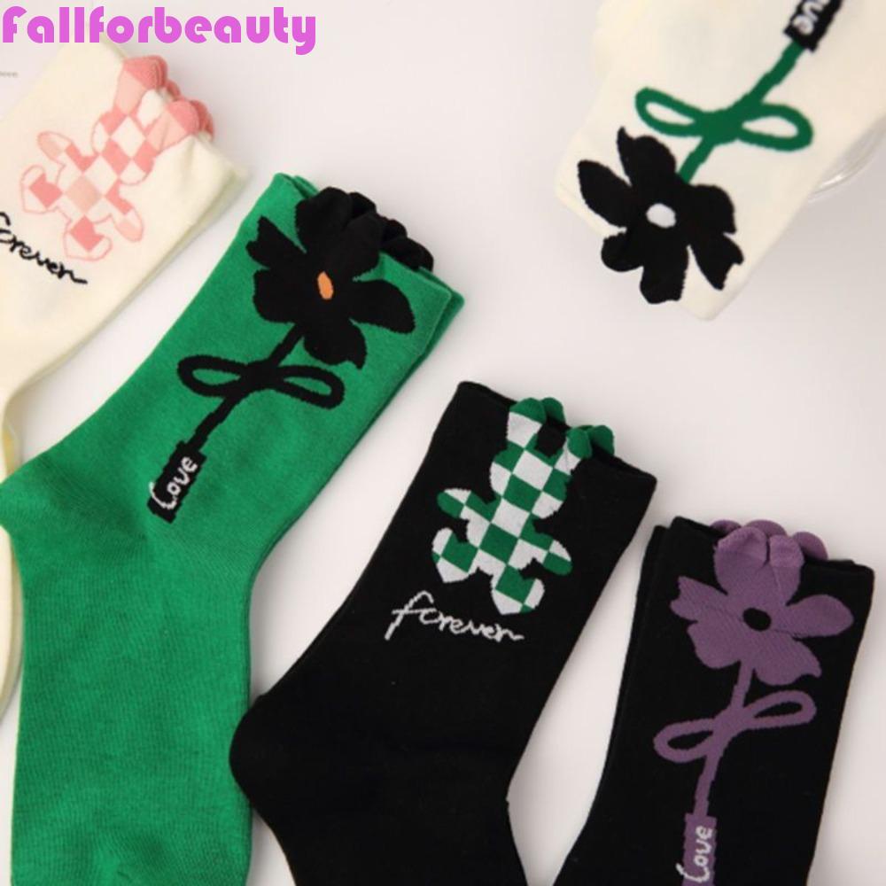 FALLFORBEAUTY Đôi Vớ DàY HọA TiếT HìNh Chú Thỏ ThờI Trang Cho Nữ