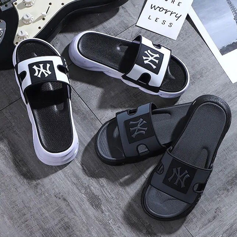 GUDETU  Giày Thể Thao Nam Thời Trang Năng Động Dép Quai Ngang In logo Thời Trang Dép Quai Ngang Đế Dày Chống Trượt Phong Cách Hàn Quốc Cho Nam