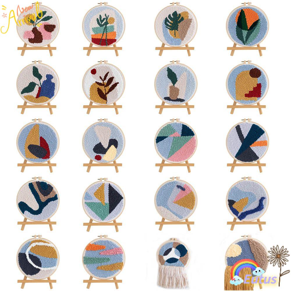 EUCA Khung Thêu Hoa Thủ Công DIY Dành Cho Người Mới Bắt Đầu