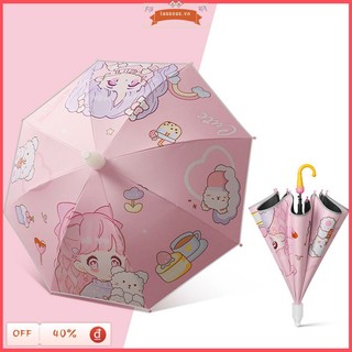 Dù gấp tự động siêu nhẹ thiết kế phản quang dễ thương cho bé