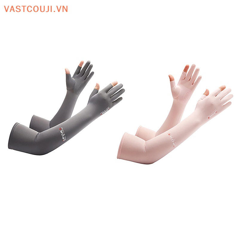 Găng Tay Chống Nắng Tia UV Vải Lụa Lạnh Co Giãn Thời Trang Mùa Hè Cho Nam