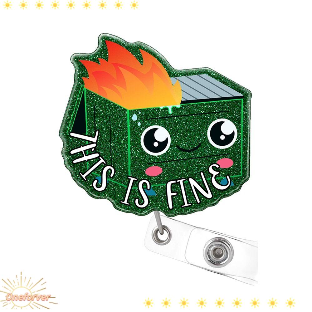 FOREVER Móc Khóa Có Thể Thu Gọn Bằng Acrylic Để Đựng Thẻ Id Tiện Dụng Và Bền