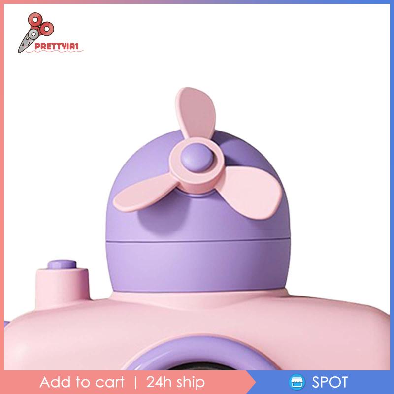 Bình Nước Hình Máy Ảnh Dung Tích 550ml Có Ống Hút Và Dây Đeo Cho Bé