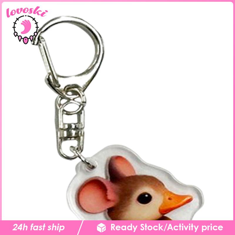 Móc Khóa Kim Loại Hình Động Vật Dễ Thương