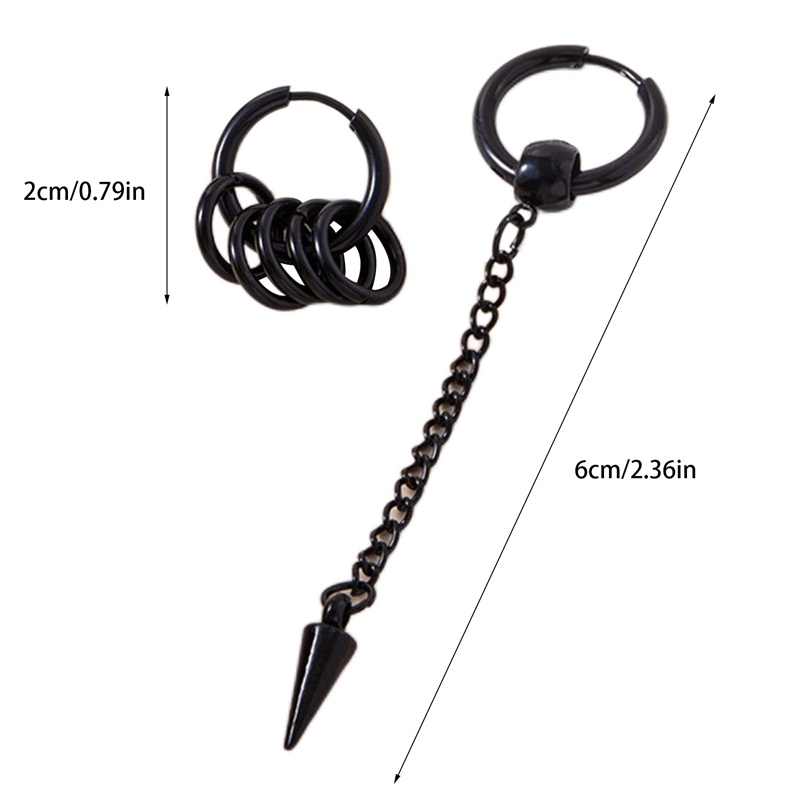 Ygt Khuyên Tai Thép Không Gỉ Hình Mũi Tên Phong Cách Hip Hop Hàn Quốc Cho Nam