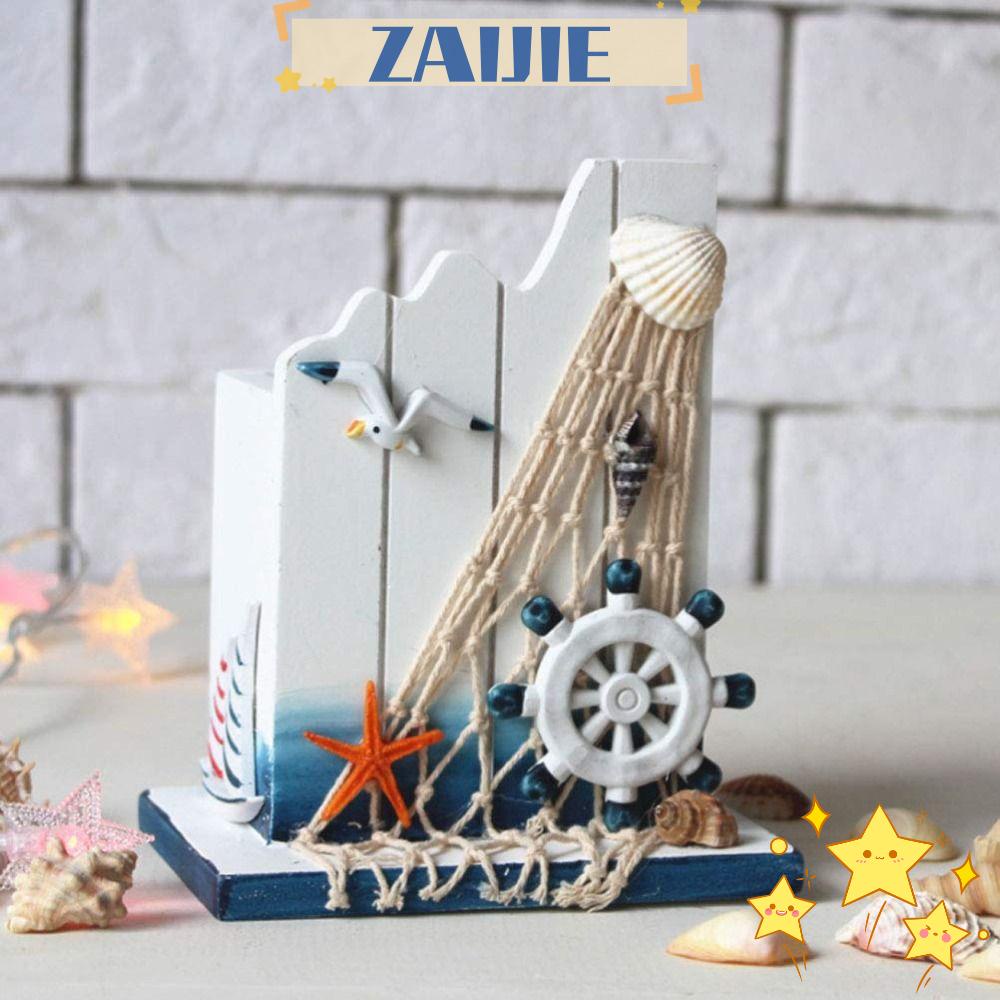 ZAIJIE24 Giá Đỡ Bút Bằng Gỗ Để Bàn Tiện Dụng Cho Văn Phòng