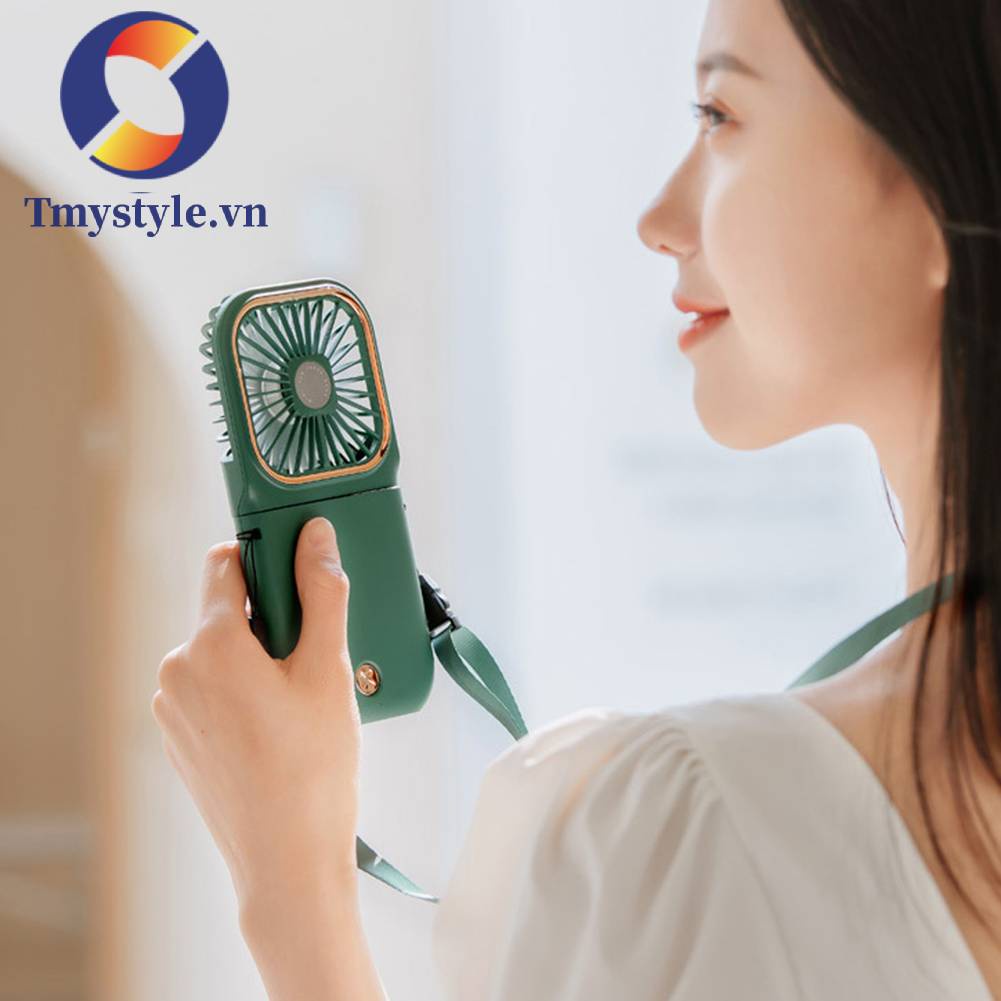 Quạt Làm Mát Mini Đeo Cổ Thiết Kế Nhỏ Gọn Tiện Dụng Cho Gia Đình /