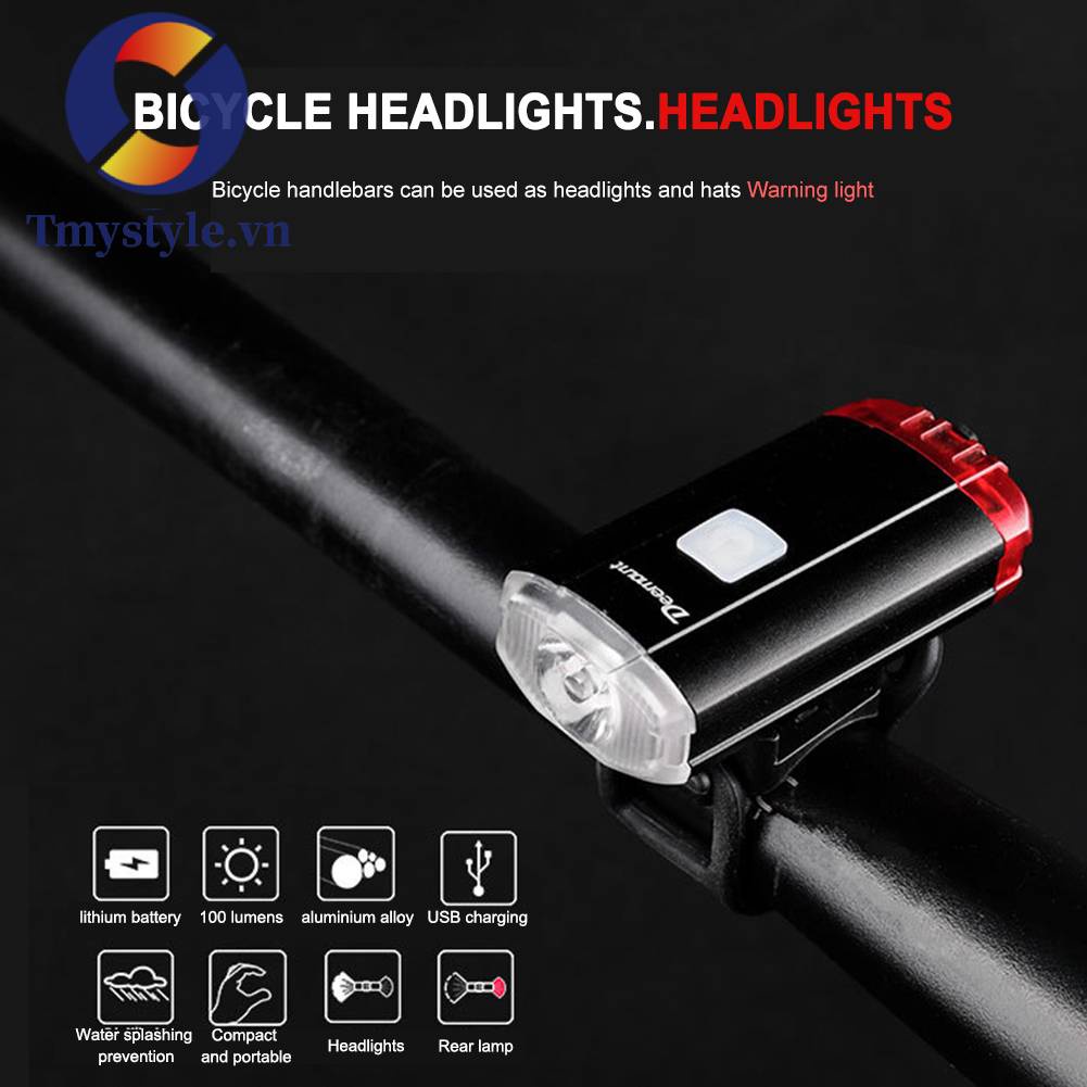 Đèn Pha Xe Đạp Có Thể Sạc Lại Bằng Cổng USB