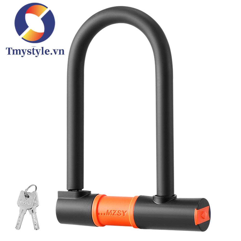 Ổ Khóa Chữ U Chống Trộm Kèm 2 Chìa Khóa Dành Cho Xe Máy / Xe Đạp