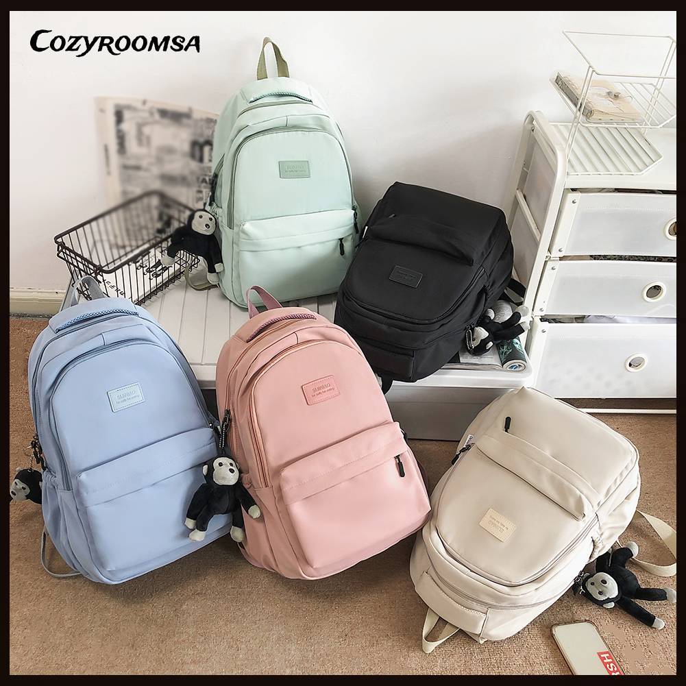 Túi Xách Đi Học Bằng Nylon Sức Chứa Lớn Siêu Nhẹ Tiện Dụng