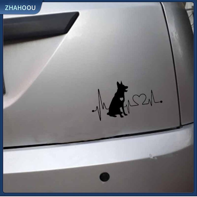 Miếng Dán Trang Trí Xe Hơi Hình Động Vật Hoạt Hình Đức Shepherd Thời