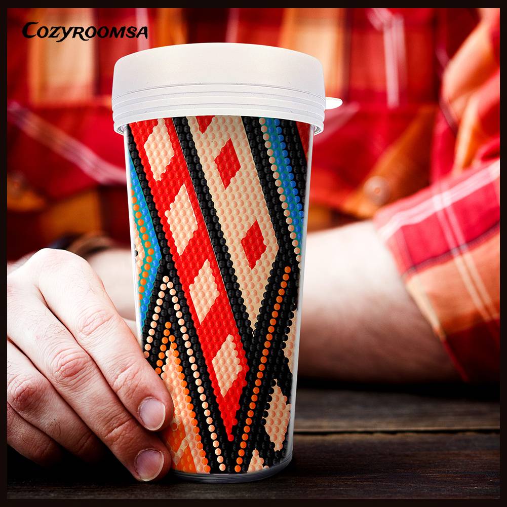 Cốc Nước Thể Thao Ngoài Trời Không BPA Chống Rò Rỉ Sơn Kim Cương DIY