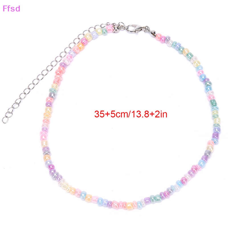 {Ffsd} Vòng Cổ Chuỗi Hạt Nhiều Màu Sắc Phong Cách Boho Thời Trang Làm Quà Tặng Cho Nữ
