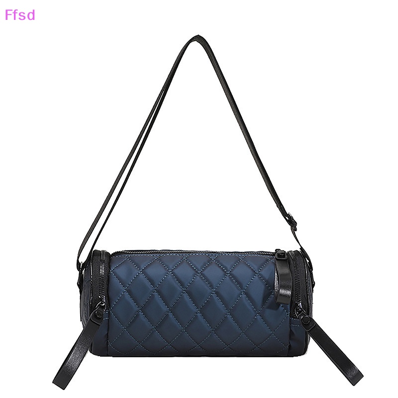 {Ffsd} Túi Đeo Chéo Một Bên Vai / Đeo Trước Ngực Đa Năng Hình Trụ Phong Cách Hàn Quốc Cao Cấp Dành Cho Nam Nữ * Bán Chạy