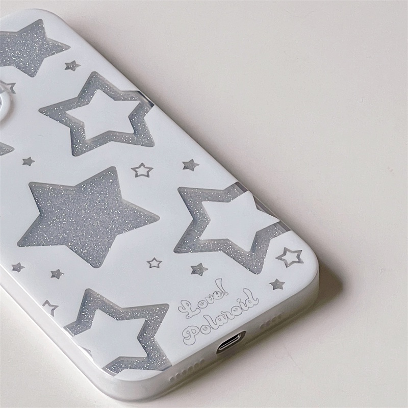 Ốp Điện Thoại Silicon Mềm Chống Sốc Chống Rơi Hình Ngôi Sao Lấp Lánh Cho iPhone 14 13 12 11 Pro Max 14 Plus