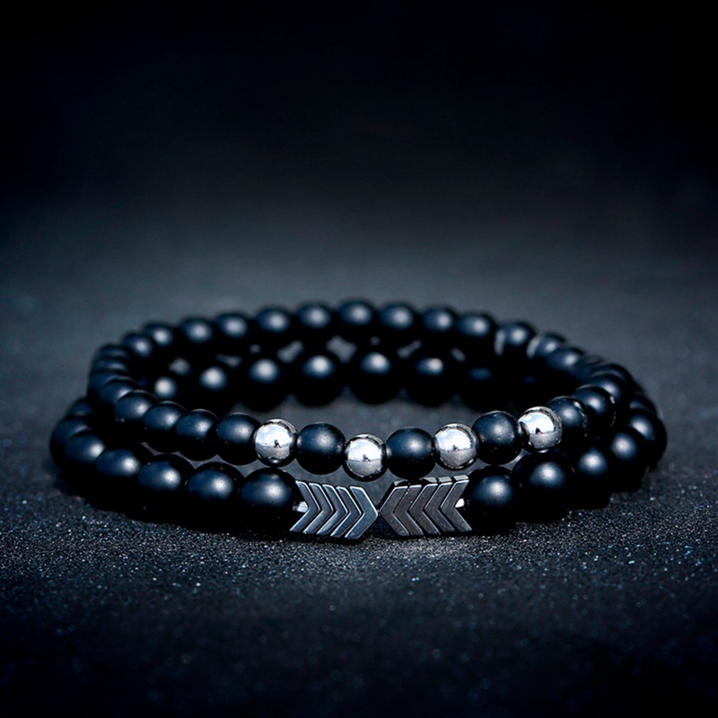 Ygt Vòng Tay Đá Hematite Phong Cách Châu Âu Cá Tính Cho Nam