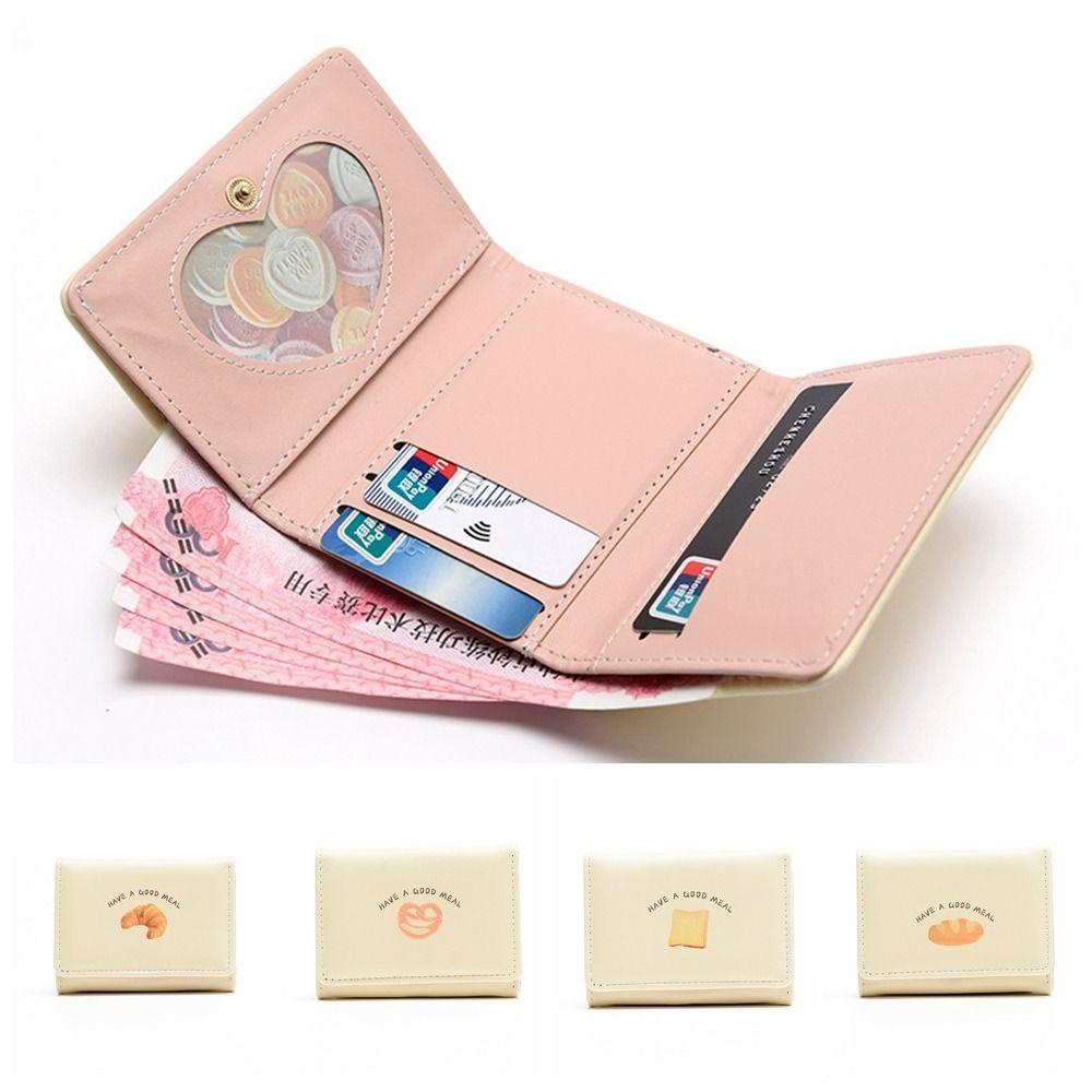 26EDIE Ví Nhỏ Đựng Thẻ Nhiều Ngăn Họa Tiết Hoạt Hình Dễ Thương