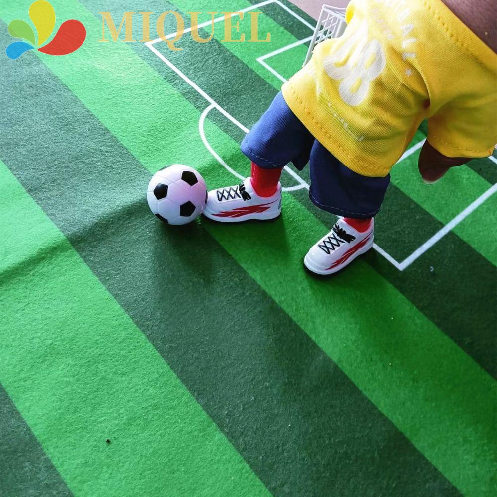 MIQUEL Bộ Đồng Phục Bóng Đá Mini Bằng Vải Đeo Ngón Tay Màu Đỏ / Vàng Sáng Tạo Cho Trẻ Em