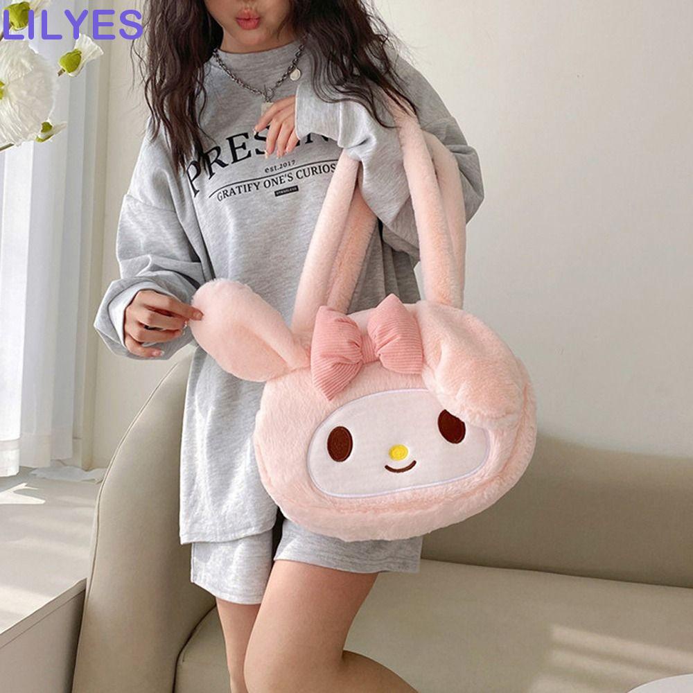 LILYES Túi Đeo Vai Kuromi Mềm Mại Đựng Mỹ Phẩm / Tiền Xu / Đồ Trang Điểm Cho Nữ
