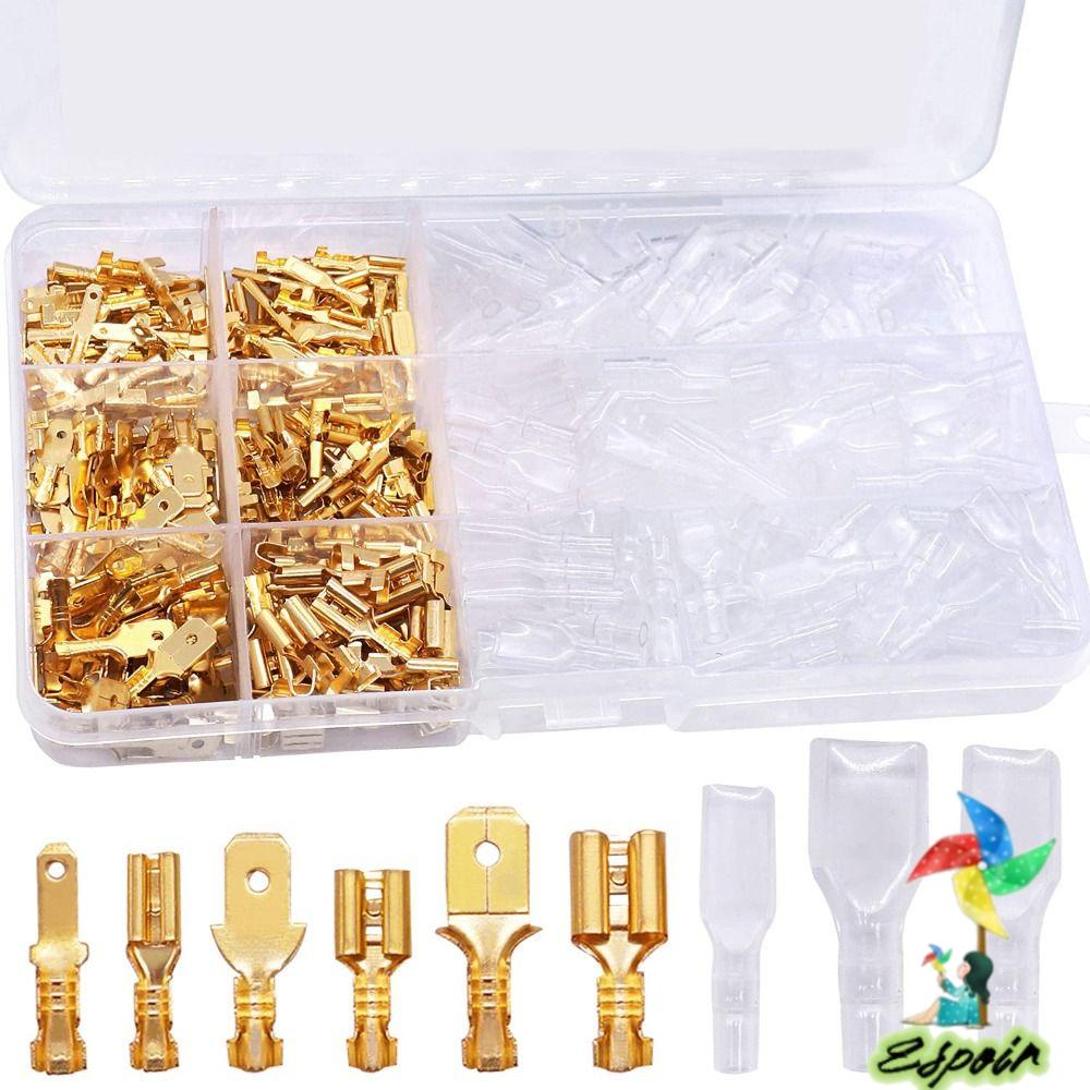 ESPO Set 360 Đầu Nối Dây Điện Cách Điện Nhanh 2.8 / 4.8 / 6.3mm Male Và Female