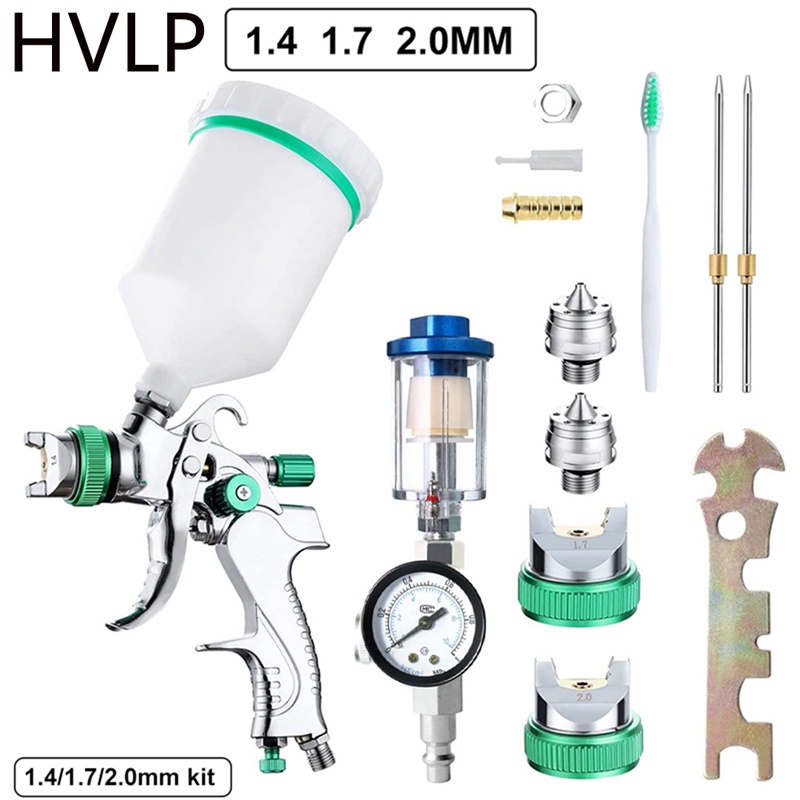 1 Bộ Dụng Cụ Phun Sơn Xe Hơi 1.4 / 1.7 / 2.0Mm