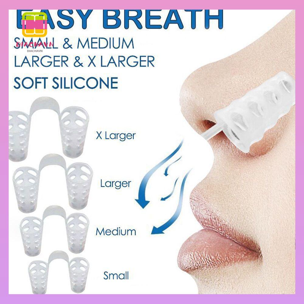 Bộ 8 Kẹp Mũi Chống Ngáy Bằng Silicone