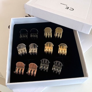 Kẹp tóc mini bằng kim loại hình quả chanh độc đáo