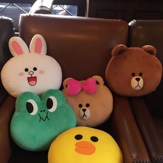 Korean Line Friends Brown Bear Doll Pillow Sofa Cushion Car Cushion Fabric Home B6f6
