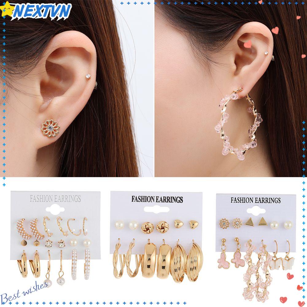 NEXTVN Bông Tai Hình Học Phong Cách Bohemian Cổ Điển Sang Trọng Thời Trang Cho Nữ