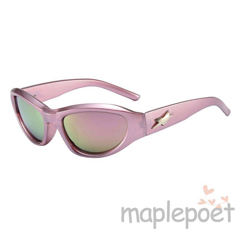 Kính Râm Quấn Tròng Hình Ngôi Sao Năm Cánh Phong Cách Hip Hop Punk Y2K Cá Tính Cho Nam Và Nữ