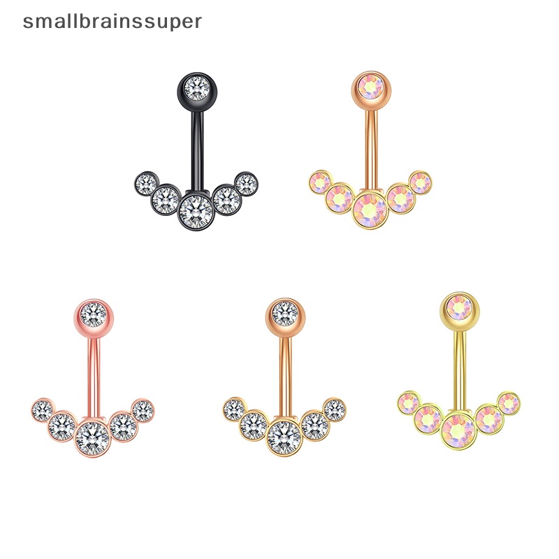 1 Khuyên Rốn Dạng Chuỗi Đính Đá Zircon Thời Trang Cho Nữ SBS