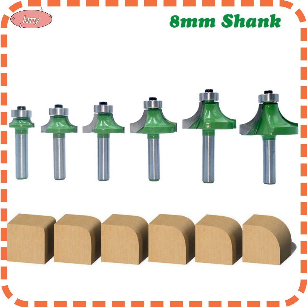 KRNY Mũi Phay Cắt Góc Tròn 8mm Bằng Cacbua Chuyên Dụng Làm Mộc
