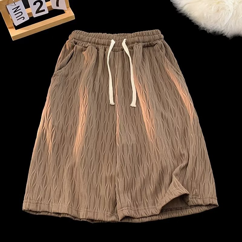 Quần Short Ống Rộng Phong Cách Retro Đường Phố Mỹ Thời Trang Mùa Hè Cho Nam