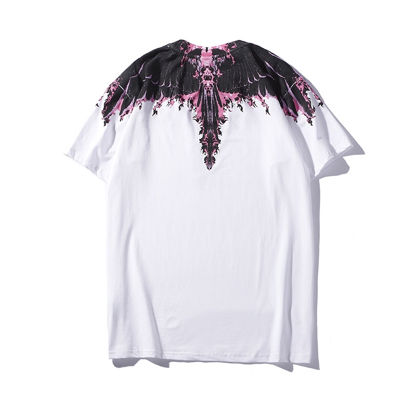 Ma-rc-lo- BEL-ONG Áo Thun Tay Ngắn Họa Tiết Ngọn Lửa Nhiều Màu Sắc Thời Trang Xu Hướng Chất Lượng Cao Mới Nhất